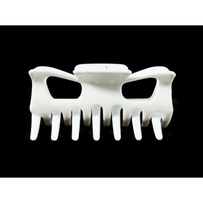 Klasický bílý skřipec na vlasy – Zboží Dáma