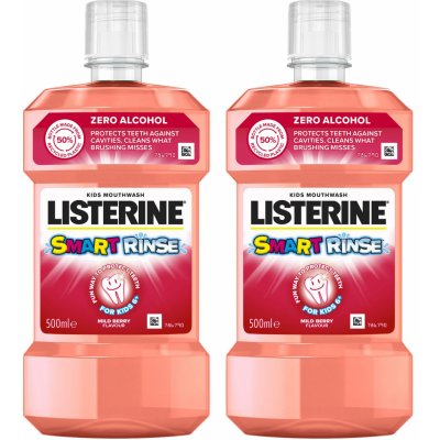 Listerine Smart rinse Berry dětská ústní voda 500 ml – Zboží Mobilmania