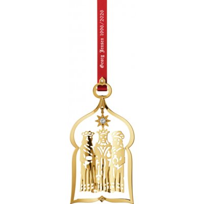 Georg Jensen Pozlacená vánoční ozdoba 3 Wise men 2026 – výroční edice, zlatá barva, kov – Hledejceny.cz