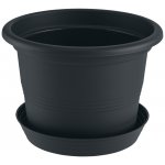 PARKSIDE Květináč s miskou Winchester 28 cm antracitový – Sleviste.cz