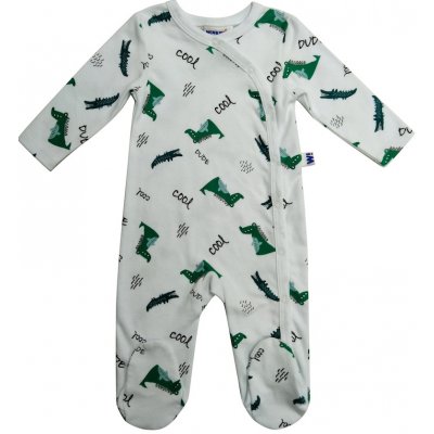 Winkiki Kids Wear Chlapecké dupačky Black & White bílá – Zboží Mobilmania