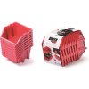 Úložný box Rauman Sada 8 úložných boxů 14,4 x 11,8 x 8,4 cm červená