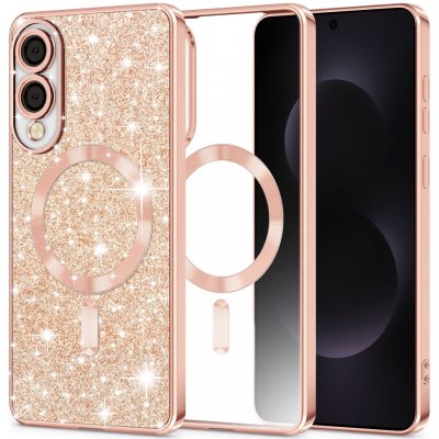 Techsuit Luxury Glitter MagSafe Samsung Galaxy S25 Edge růžovo-zlatý KF2346872 – Zboží Živě