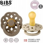 Bibs Boheme přírodní kaučuk 2ks vanilla dark oak – Zboží Dáma