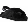 Dámské bačkory a domácí obuv Calvin Klein Jeans Home Slipper Fake Fur YW0YW00616 černá