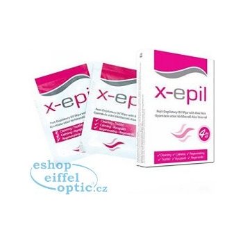 X-epil depilační studené voskové pásky na obličej 12 ks
