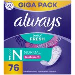 Always Daily Fresh Normal slipové vložky s parfemací 76 ks – Sleviste.cz
