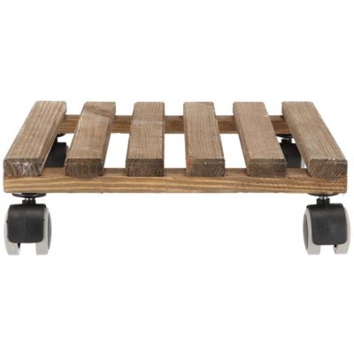 DekorStyle Pojízdná podložka Katelo 29x29 cm hnědá – Zboží Dáma