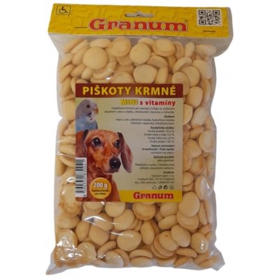 Granum Piškoty krmné s vitamíny MINI 200 g – Zboží Mobilmania