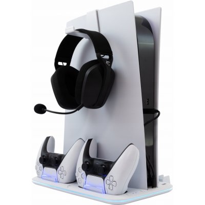 WhiteShark KIMURA Chladicí podložka/stojan + 2x nabíjecí stanice Playstation 5 – Zboží Živě