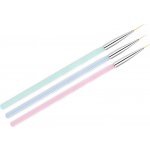 Nehtyprofi Sada štětců na zdobení nehtů 3 ks – Sleviste.cz