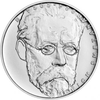 Česká mincovna Stříbrná mince 200 Kč 2024 Bedřich Smetana stand 13 g