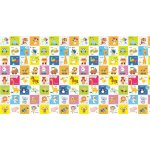 Bocioland Skládací pěnová podložka oboustranná Happy day – Zboží Dáma