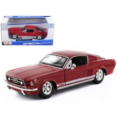 Maisto 1967 Ford Mustang GT 31260 červená 1:24 – Sleviste.cz