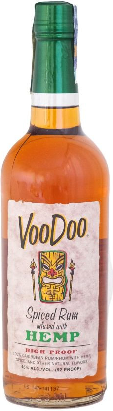 VooDoo Spiced Rum Infused With Hemp 4y 46% 0,75 l (holá láhev)