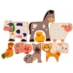 Teddies puzzle/vkládačka deskové farma 20x14cm v krabičce 24x21x2cm – Zbozi.Blesk.cz