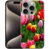 Pouzdro a kryt na mobilní telefon Apple mmCase na iPhone 15 Pro tulipány