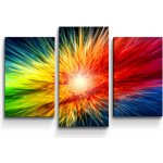 Sablio Obraz - 3-dílný Barevná exploze - 75x50 cm – Hledejceny.cz