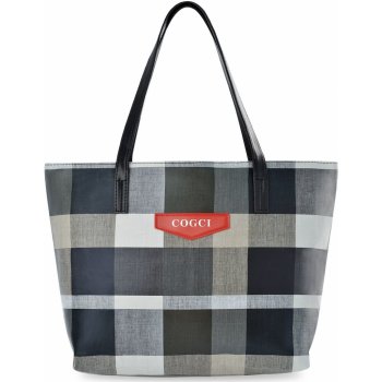 dámská velká nákupní taška kabelka shopper a4 taška přes rameno tote bag  mřížkovaná šedý od 209 Kč - Heureka.cz