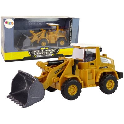 Lean Toys Stavební vozidlo hliníkový buldozer malý žlutý – Zbozi.Blesk.cz