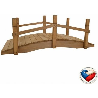 Dřevěný dekorativní můstek 71×32×27 cm olejová lazura, česká výroba – Zbozi.Blesk.cz