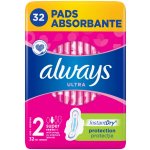 Always Ultra Hygienické Vložky Super V2 s křidélky 32 ks – Zboží Dáma
