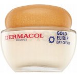 Dermacol Gold Elixir Omlazující kaviárový denní krém SPF10 50 ml + Omlazující kaviárový noční krém 50 ml + Omlazující maska s kaviárem 2 x 8 g dárková sada – Sleviste.cz