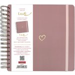 Baloušek Scrapbook Luxi - 210x210 - lamino - starorůžová – Sleviste.cz