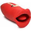 Vibrátor Lickgasm Lickgasm Kiss & Tell Mini Kissing & Vibrating Clitoral Stimulator Red
