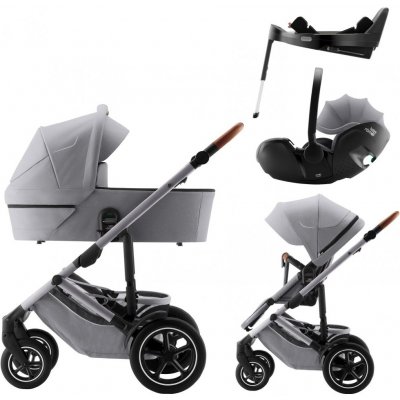 Britax Set Smile 5Z + korba + autosedačka Baby-Safe PRO + Vário Base 5Z 2024 Frost Grey