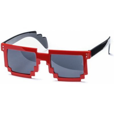 Brýle pixel červeno černé – Zboží Mobilmania