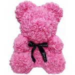BudNej medvídek z růží 25 cm - růžový - MN9404 – Zboží Dáma