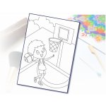 Radost v písku Šablona na pískování basketbalista A5 148 x 210 mm – Sleviste.cz