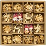 Dommio Slaměné vánoční ozdoby 56 ozdob – Zboží Dáma