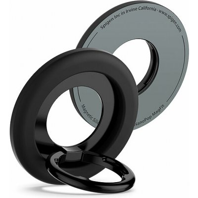 Spigen Nano Pop silikonový držák na telefon s MagSafe a prstenem - Black Sesame – Zboží Mobilmania