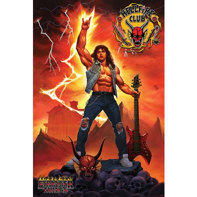 Plakát, Obraz - Stranger Things 4 - Hellfire Club Rock God, 61 × 91.5 cm – Zbozi.Blesk.cz