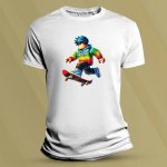 Sandratex dětské bavlněné tričko Roblox na skejtu Bílá – Sleviste.cz