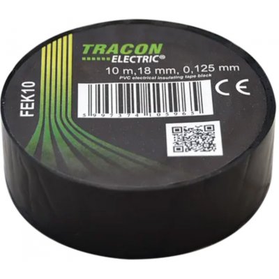 Tracon Electric Páska izolační 10 m x 18 mm černá