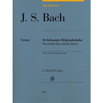 Bach 16 bekannte Originalstücke noty pro klavír von leicht bis mittelschwer, mit praktischen Erläuterungen – Sleviste.cz