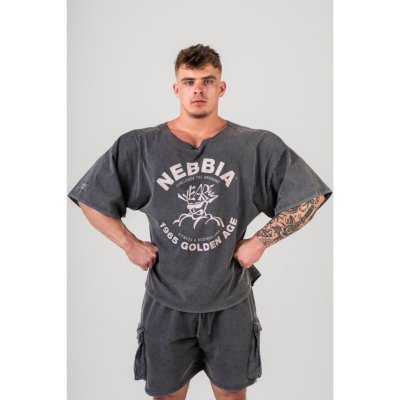 Nebbia Washed oversized tričko GOLDEN AGE černé – Zbozi.Blesk.cz