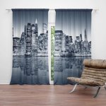 Závěsy Noční New York: 2 ks - 140x250 cm - Sablio – Hledejceny.cz