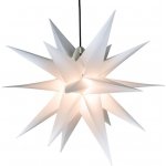 Nexos Vánoční dekorace hvězda s časovačem 1 LED 55 cm bílá – Hledejceny.cz