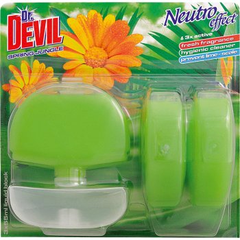 Dr. Devil Neutro Effect tekutý WC blok Spring Jungle 55 ml