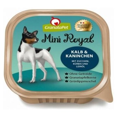 GranataPet Mini Royal Adult Dog telecí králičí cuketa dýně a lněný olej 150 g – Zboží Mobilmania
