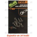 Rybářská karabinka a obratlík Fox Edges Kuro Micro Hook Ring Swivels