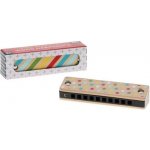 Petit Collage Dřevěná harmonika s pruhy a puntíky – Zboží Mobilmania