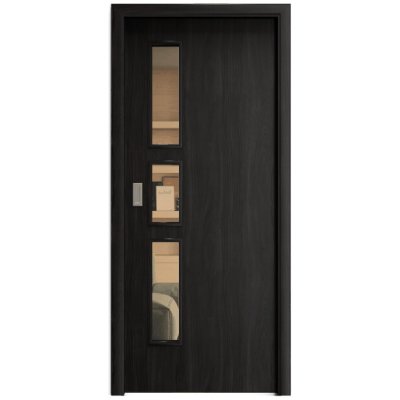Sapeli Elegant Komfort M33 posuvné ořech královský 100 x 210 cm Planibel bronz – Hledejceny.cz