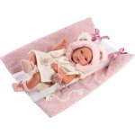 Llorens 63544 NEW BORN HOLČIČKA realistická miminko s celovinylovým tělem 35 cm – Zboží Mobilmania