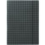 Donau A4 spisové desky s gumou lepenka, kostkovaný vzor černá – Zboží Mobilmania