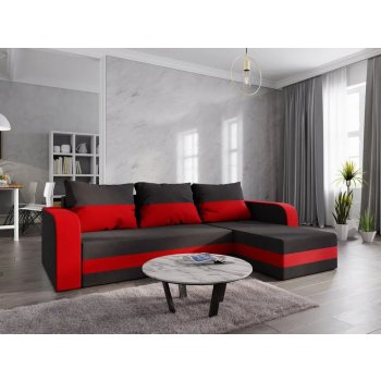 Nejlevnější nábytek Lefhet Bis černá /červená